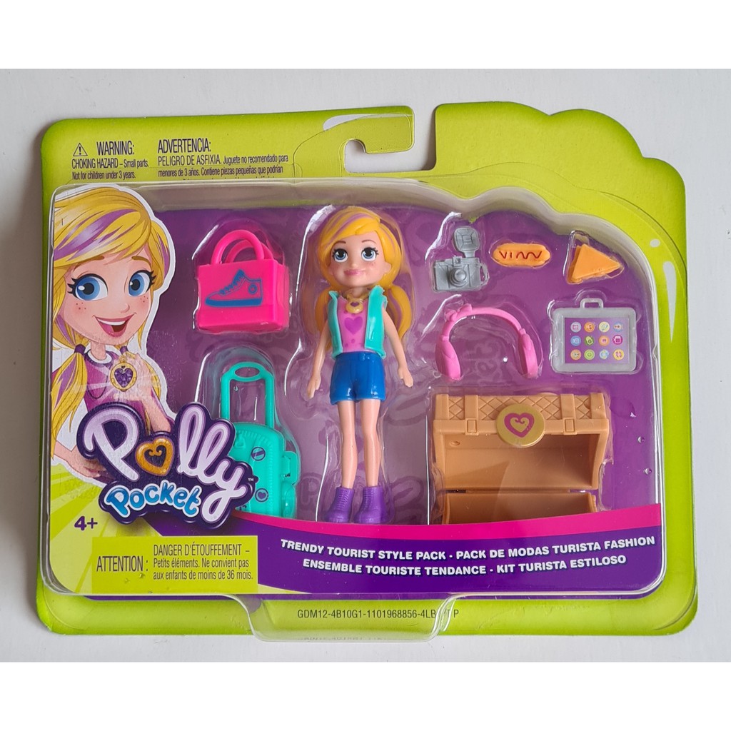 Boneca Polly Pocket Turista Estilosa GDM12 - Mattel - Happily Brinquedos