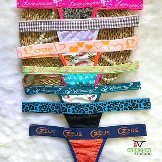 Calcinhas kit 20 Tangas Sensual Fio Dental Erótico Feminino Envio Discreto
