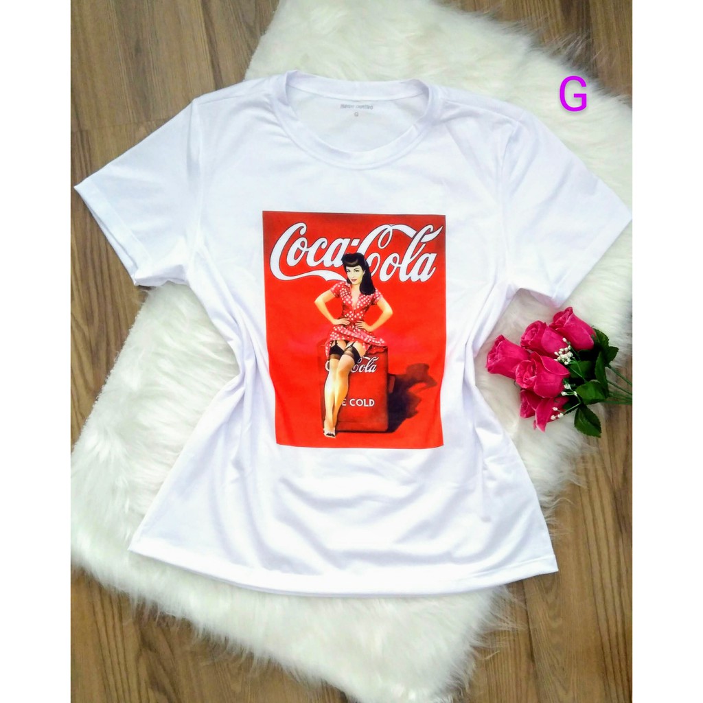 Camisa coca cola store feminina