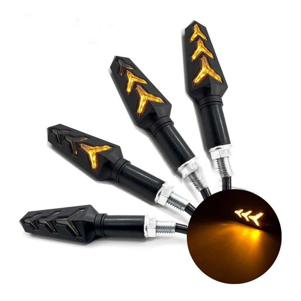 Pisca Moto Seta Led Sequencial Universal Honda Yamaha
