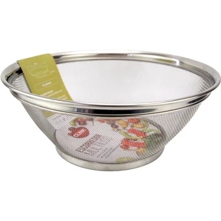 Escorredor de Alimentos Multiuso para Massas Macarrão Frutas Legumes e Verduras em Geral de Aço Inoxidável 25 cm Penira Escorredor de Arroz
