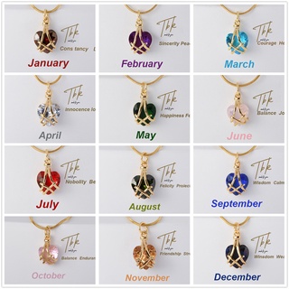 [TBK 18K Ouro Zircônia Cúbica De Nascimento Coração Barbie Pingente Colar Acessórios Mais Caixa Premium Hipoalergênico 398N