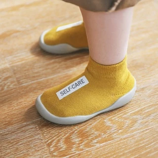 Unisex Sapatos De Bebê Primeiros Andadores Primeiro Andador Sola De Borracha Macia Antiderrapantes Para Bebês