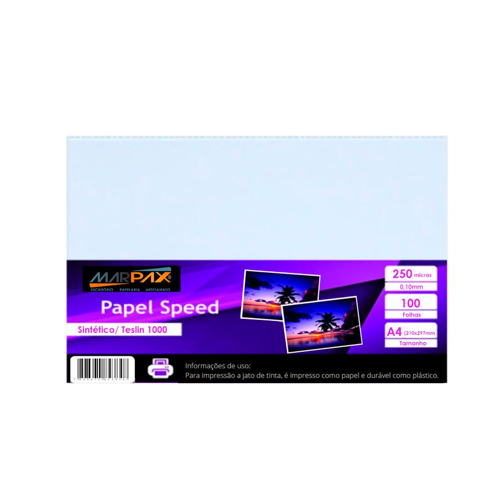 Papel Speed Sintético Teslin 1000 Jato de Tinta A4 210x297MM 100fls ...