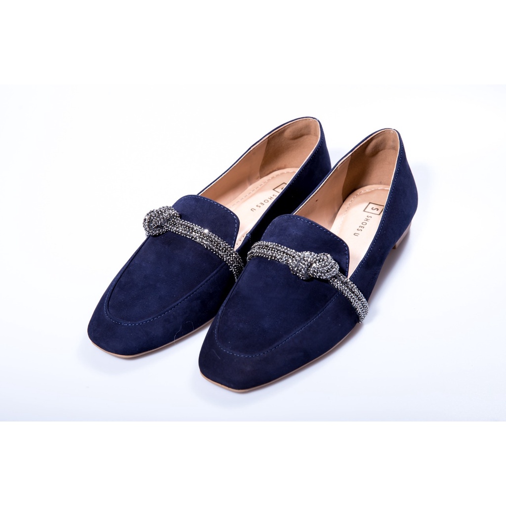 Sapato Mocassim Feminino Azul Marie