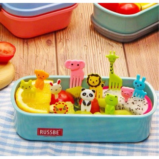 Kit Mini Garfo Petisco Frutas Palitinho 10 Peças Criança