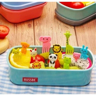 Kit Mini Garfo Petisco Frutas Palitinho 10 Peças Criança