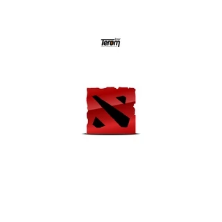 Placa de Mesa Dota 2 Simbolo Jogo Decoração MDF Acrílico Espelhado 12x12cm