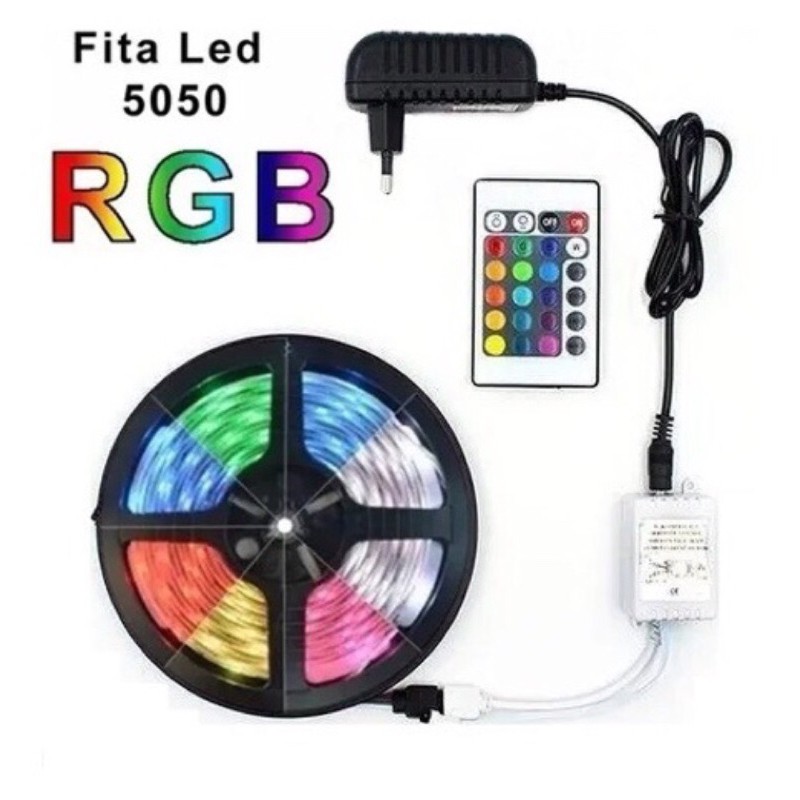 fita led GRB 5050 5metros | Shopee Brasil