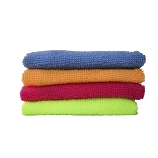 Pano para Limpeza 100% Poliéster com 4 Unidades em Microfibra 35x35cm