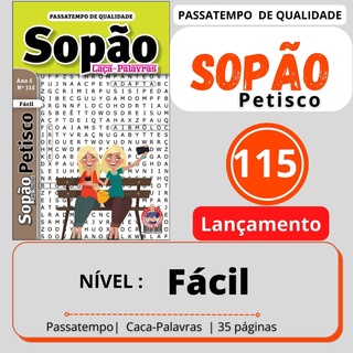 Sopão Caça Palavras Nível Fácil Edição nº 115 - Mini71 na Web