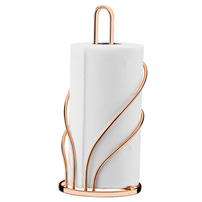 Porta Rolo de Papel Toalha de Bancada Rosé Gold 1603rg - Future ...