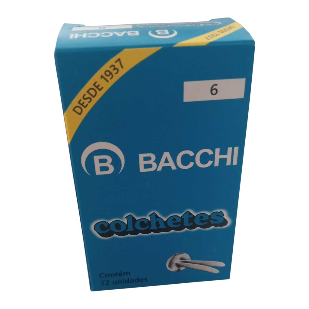 Colchetes N°6 Para Pasta papel Plástico De Aço Até 120 Folhas Caixa 72 ...