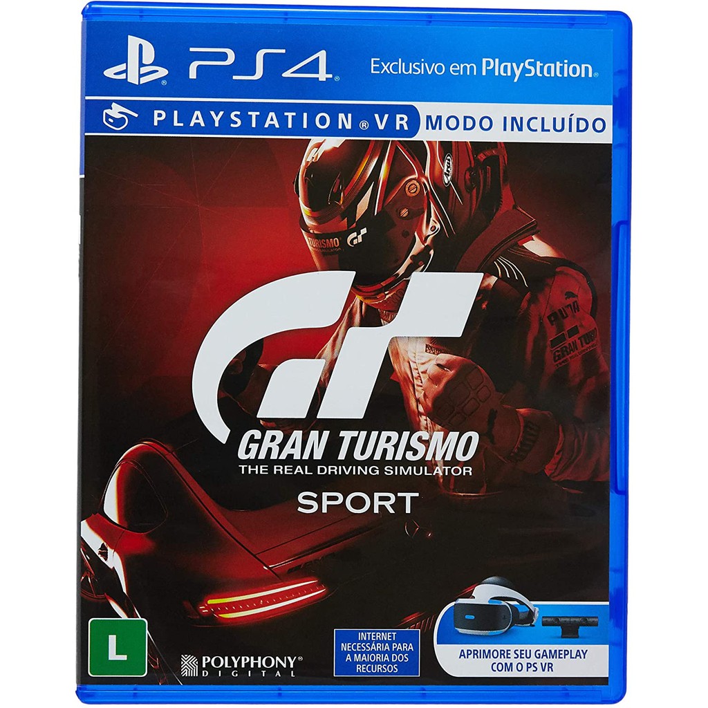 Jogo Gran Turismo Sport Ps4 Midia Fisica Original Lacrado Português