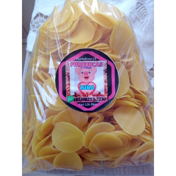 Pellets de Batatas desidratada Chips onduladas o kilo 35 reais