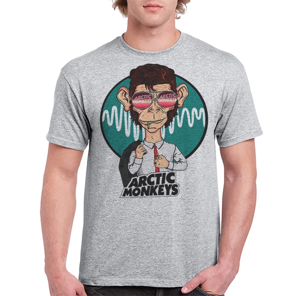 Camiseta Algodao Arctic Monkeys Banda de Rock Bandas Musica Ingles ...
