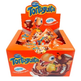 Chocolate Tortuguita Choco crocante c/24 - Arcor | Shopee Brasil