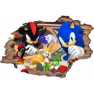 Adesivo Parede Decorativo Sonic - Personagem Shadow the Hedgehog