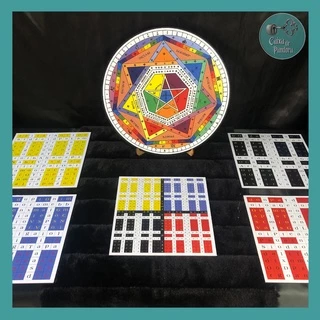 Kit de Magia Enochiana | 5 Tábuas Elementais + Sigillum Dei Aemeth | Enochiano