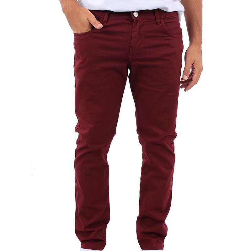 Calça best sale vinho masculina