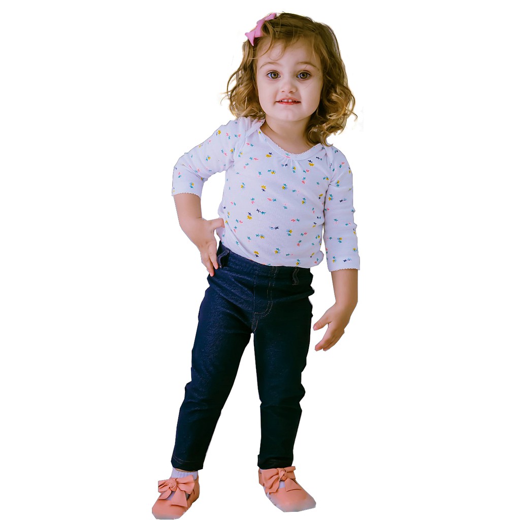 Calça Legging Jeans Infantil Juvenil Menina Roupa de Criança