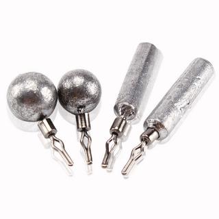 Tokushima 10 Pcs 360 Graus Afundadores De Pesca Com Clip Rotativo