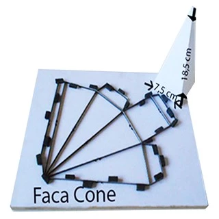 Faca de corte e vinco para cone