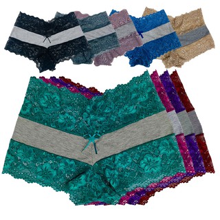 Kit 5 Calcinhas Calesson Renda Algodão Lingerie Atacado