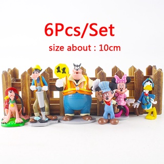 12 Estilo Desenho Disney Q Versão Mickey Mouse Minnie Tigger Pooh Bear Princesa Zootropolis PVC Action Figure Brinquedos Vinil Boneca Colecionável Presentes Infantis