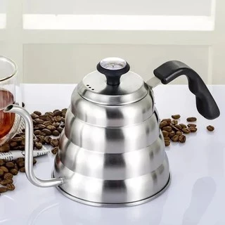 Chaleira Inox Bico De Ganso Tipo Hario Decorada Fino ! Litro