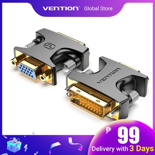 Venção Dvi Adaptador Macho Para Vga Fêmea-I 24 + 5 Bi-Direcional 1080p 60hz Tv Pc
