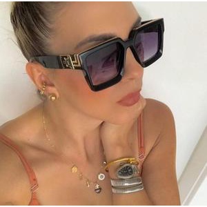 Óculos de sol importado unissex masculino feminino Louis Vuitton Millionaire
