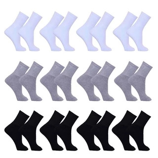 Kit com 12 pares de meia masculino cano alto Sport