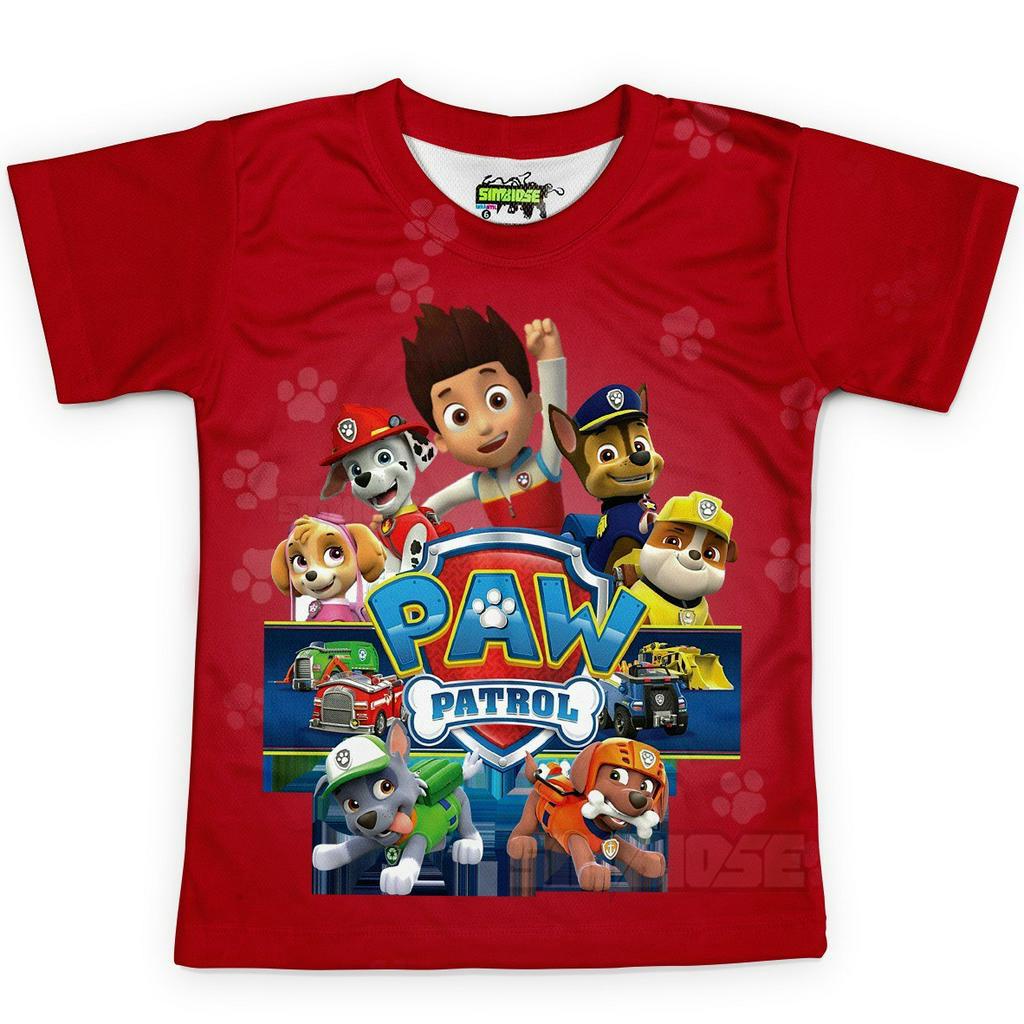 Camiseta Infantil Patrulha Canina Md03
