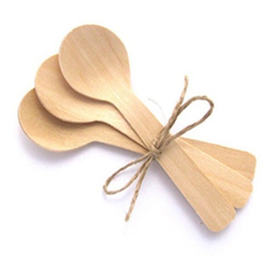Mini Colher De Madeira 10cm Descartável 500 Unidades | Shopee Brasil