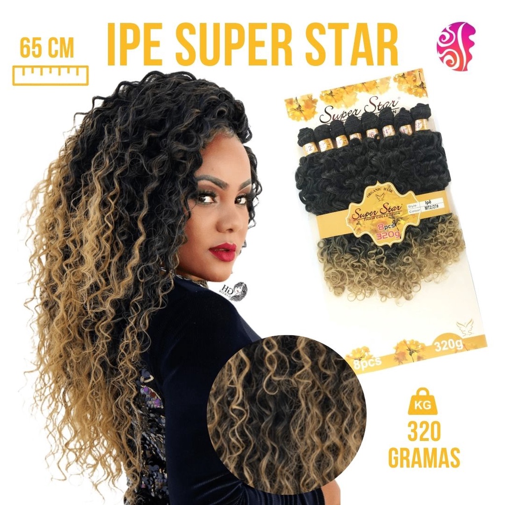 Cabelo Organico Cacheado Em Tela Para Mega Hair - Macio Como Cabelo ...