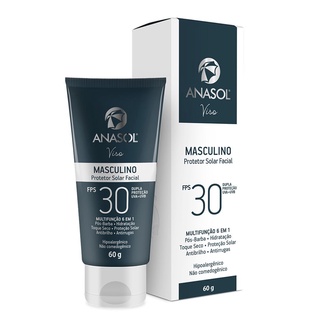 Protetor Solar Facial Anasol Masculino Viso 30 FPS - 60 g