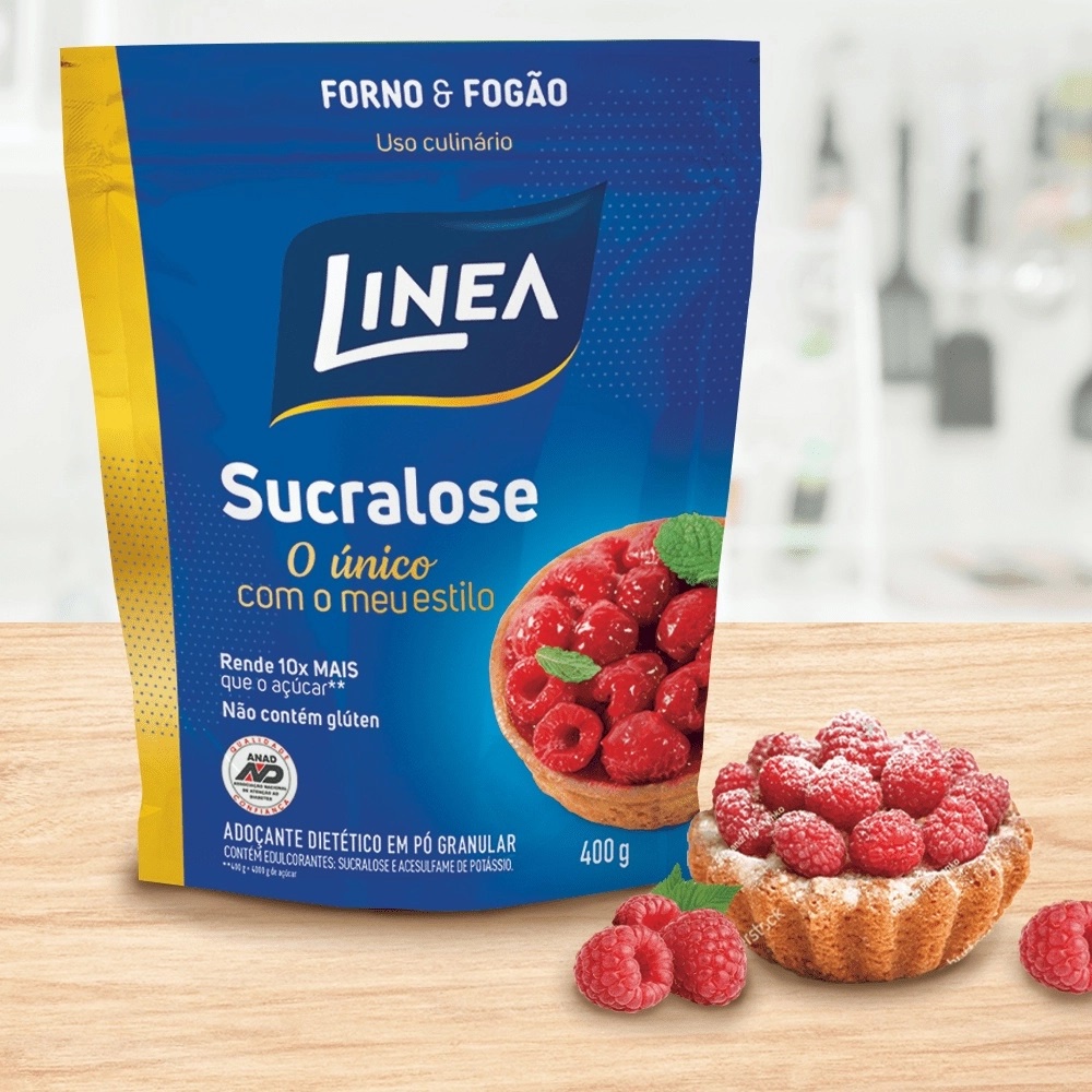 Adoçante Culinário Linea Sucralose Forno e Fogão Granular 400g | Shopee ...