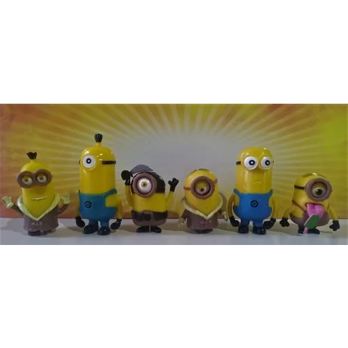 Kit Com 6 Bonecos Minions Meu Malvado Favorito Coleção | Shopee Brasil