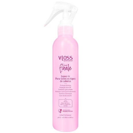 Vloss Grand Finale Leave in Para Todos Os Tipos De Cabelos 200ml