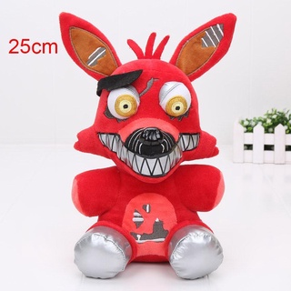 25cm Bonecos De Pelúcia FNAF Foxy/Nightmare/Do Freddy