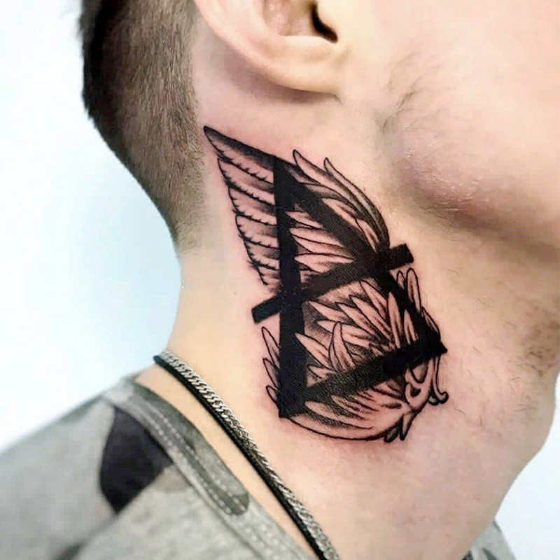 tatuagem-do-pesco-o-adesivos-asas-de-penas-pesco-o-pesco-o-adesivos