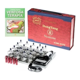 Kit Ventosa 19 copos + Livro Ventosaterapia