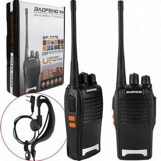 2 rádio comunicador baofeng longo alcance 12km Com 16 Canais BF 777S Profissional recarregável rádio segurança