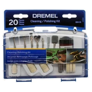 Kit para Mini Retífica Referência 684-01 c/ 20 Peças p/ Limpar e Polir DRMEL