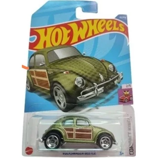 VW Fusca Verde Hot Wheels carrinho Miniatura 1:64 Metal original Lacrado. Cartela Curta.