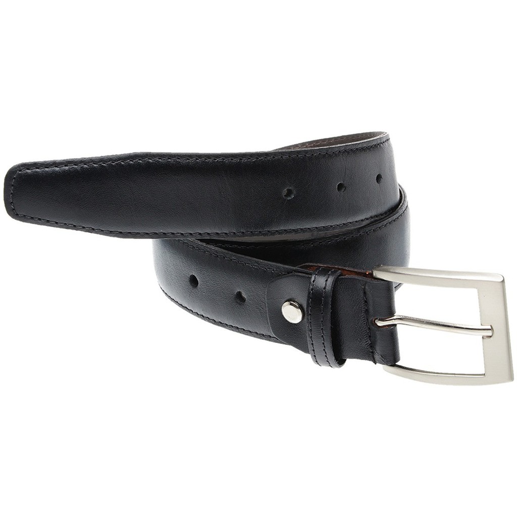 Cinto Masculino Preto Sintético Social Homens Fivela Metal