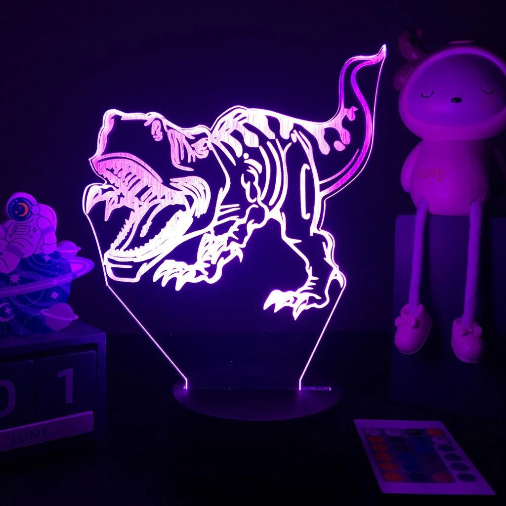 Dinossauros Do Jurássico Lâmpada Led Noturna Jagermeister