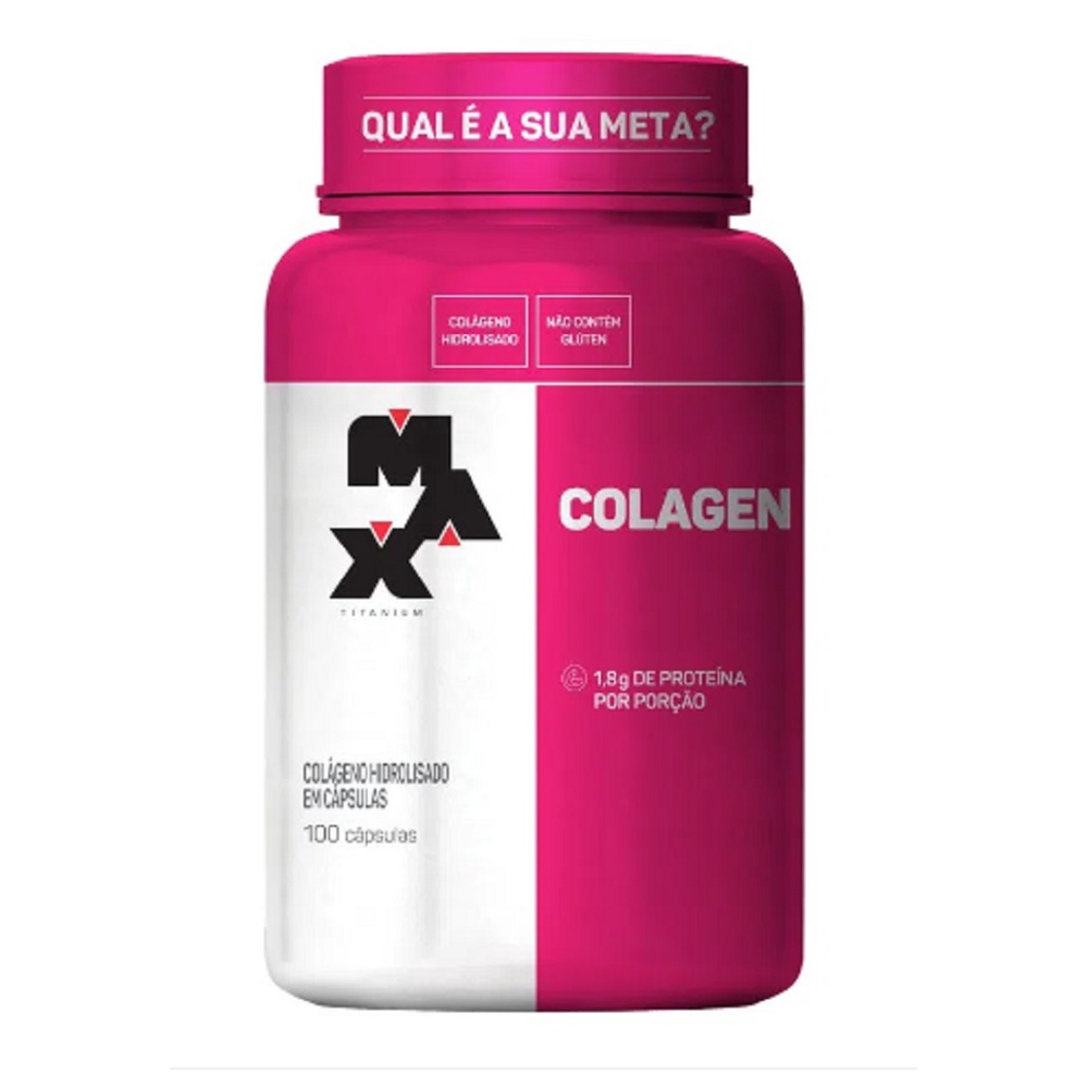 Colágeno 100 Caps - (Max Titanium) | Shopee Brasil