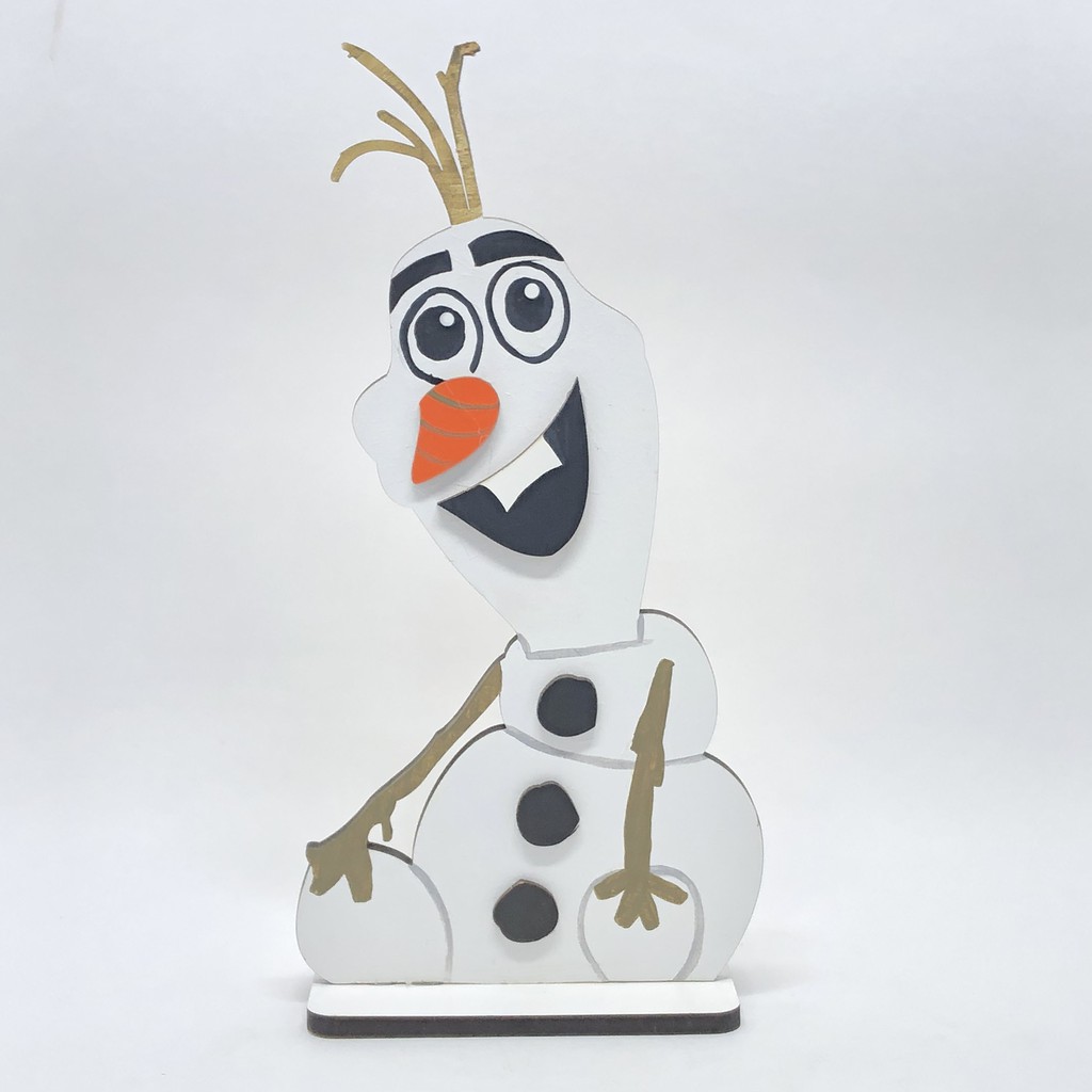 Display Olaf Mdf Enfeite De Mesa Decoração Festa Frozen | Shopee Brasil